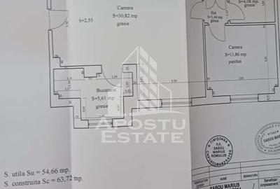 Apartament 2 camere,etaj 2, centrala proprie,zona Lipovei - 10