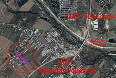 Teren Troitei 450 mp Adunatii Copaceni apropiere Bucuresti jud Giurgiu - 2