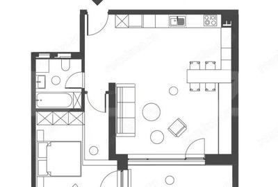 Apartament cu 2 camere semidecomandat în Semicentral - 1