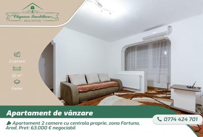 Apartament 2 camere cu centrala proprie, zona Fortuna, Arad - 1