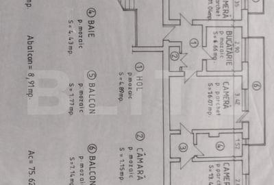 Apartament 3 camere, 62 mp, zona Careiului - 6