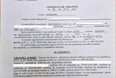 Teren de 2468 mp, în Snagov - 3