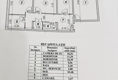 Apartament cu 3 camere decomandat în Central - 8