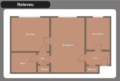 Apartament cu 2 camere, cartier Țiglina I, parter. Apartament cu 2 camere, cartier Țiglina I, parter. - 4
