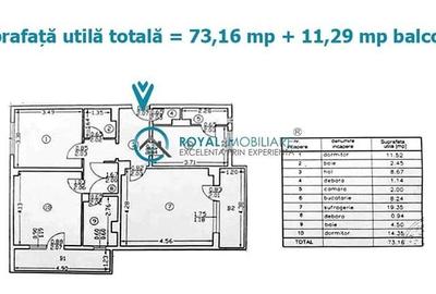 Royal Imobiliare - Vanzare apartament 3 camere zona Cantacuzino - 8
