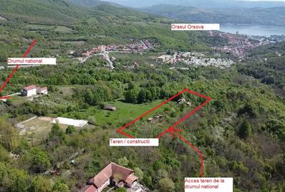 Teren intravilan 2.500 mp cu vie, pomi fructiferi și construcții – Orșova, DN57 - 2