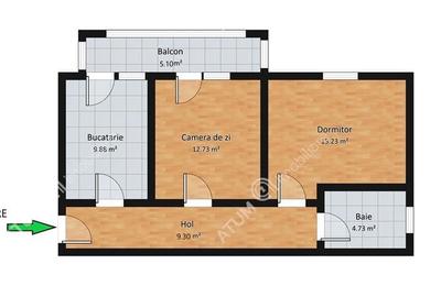 Apartament modern de inchiriat cu 2 camere decomandate zona Ciresica - 8