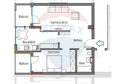 Apartament nou de vanzare 58 mp Soporului Comision 0% - 5