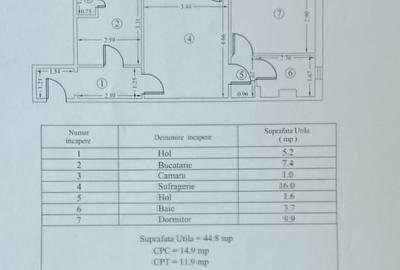 Apartament cu 2 camere semidecomandat în Central - 8