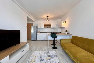 Apartament cu 2 camere semidecomandat, mobilat în Tractorul - 4