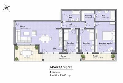 Penthouse cu 4 camere semidecomandat în Galata - 5