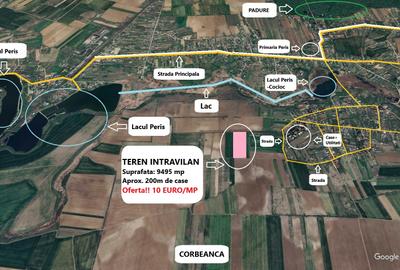 Teren Construcții intravilan de 9495 mp, în Periș