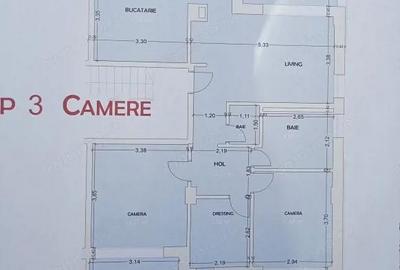 Apartament cu 3 camere decomandat în Micro 14 - 2