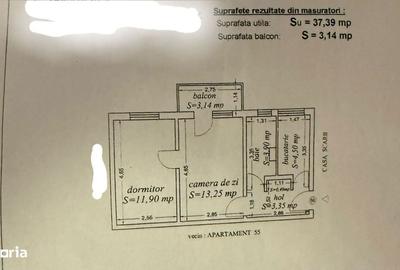 Apartament cu 2 camere în Km 4
