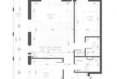 Apartament cu 3 camere decomandat în Sopor - 2