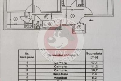 Apartament cu 3 camere decomandat în Rahova