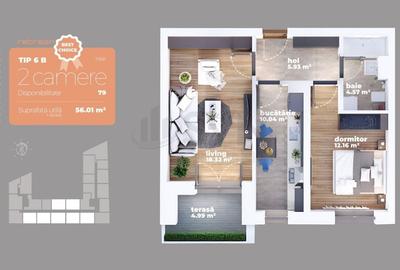 REA1018568 Apartament 2 camere I Sun Rebreanu I Titan - 2