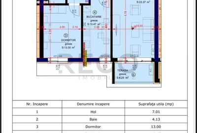 Apartament cu 2 camere decomandat în Oșorhei - 1