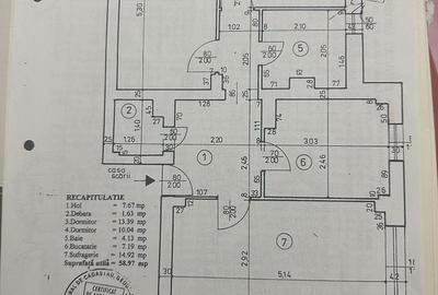 Apartament cu 3 camere în Popoveni