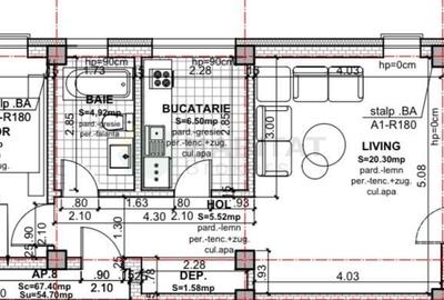 Apartament cu 2 camere decomandat în Tunari - 29
