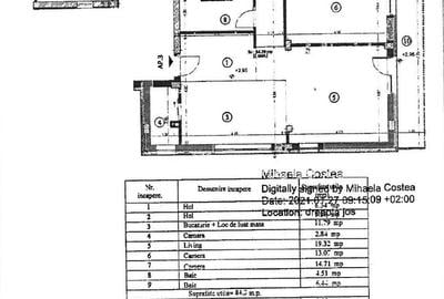 Apartament cu 3 camere semidecomandat, mobilat în Bună Ziua - 23