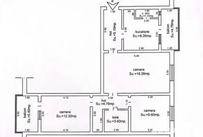 Ap. 3 camere, 2 balcoane Spitalul Jude?ean - Calea Martirilor de vanzare - 10