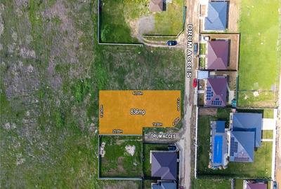 Berceni, Sf. Sana, teren intravilan 836 mp, STB 3 min., deschidere 17 ml - 2