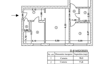 Apartament 3 camere – Aleea Postăvarul - 18