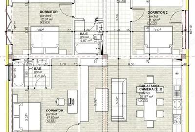 Apartament cu 3 camere decomandat în Central - 1
