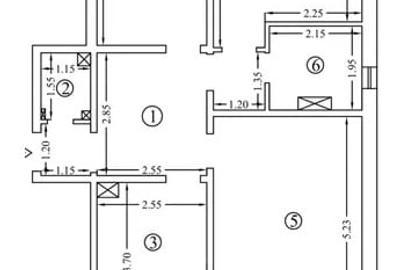 Apartament cu 3 camere decomandat, mobilat în Dacia - 2
