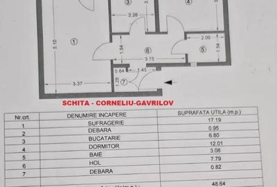 Apartament cu 2 camere decomandat în Piața Nouă