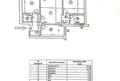 Apartament cu 3 camere semidecomandat în Central - 2