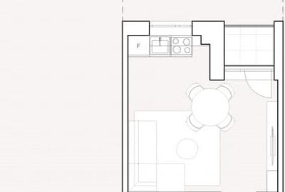 Garsonieră nedecomandată, mobilată în Nord - 15
