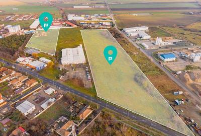 Teren industrial cu PUZ - 973mp - 2