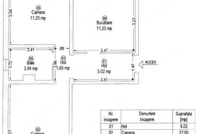 Apartament cu 2 camere decomandat în Freidorf