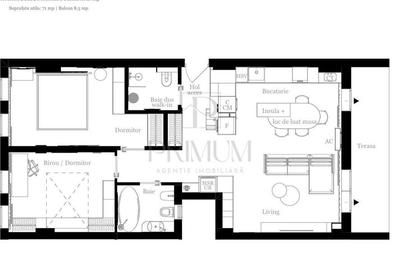 Apartament cu 3 camere decomandat, mobilat în Aradului - 12
