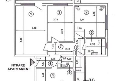 Apartament cu 3 camere decomandat în Rahova - 1