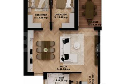 Apartament cu 3 camere decomandat în Central - 2