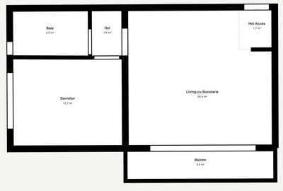 Apartament cu 2 camere semidecomandat, mobilat în Braytim - 13