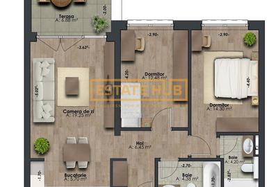 Apartament 3 camere | The Nest | Comision 0% - 13