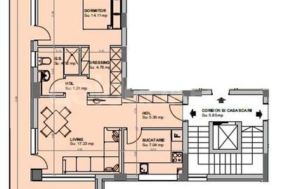 Apartament 2 camere cu vedere catre mare - 8