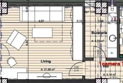 Apartament cu 2 camere decomandat în Nicolina