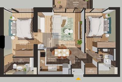 Apartament cu 3 camere în Cotroceni - 14