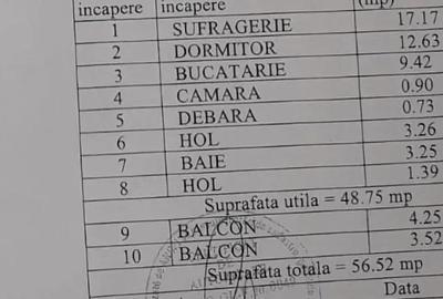 Apartament cu 2 camere semidecomandat în Micro 19