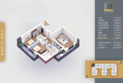 Apartament 3 camere SUPERB,Finalizat,Metrou Nicolae Teclu 8min - 5