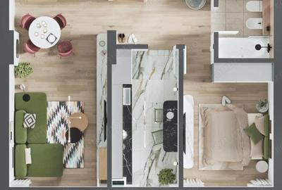 Apartament cu 2 camere decomandat în Iosia - 6