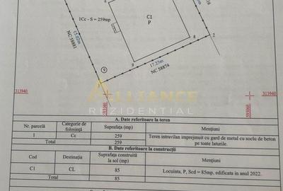 Casă cu 3 camere cu Teren 260 Mp în Vidra