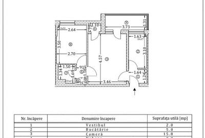 Apartament cu 2 camere semidecomandat în Calea Victoriei - 8