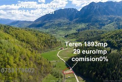 Zarnesti Barsa Fierului-Teren 1893mp cu fantana si acces parau-comision0% - 1