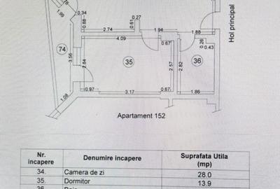 Apartament cu 2 camere în Nord - 1